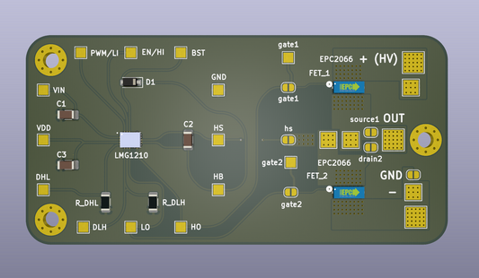 GaN-FET Breakout Board Rev. A